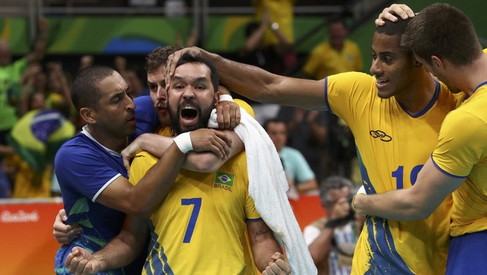 brasil, argentina, brasil x argentina, vôlei masculino (Foto: REUTERS / Yves Herman)