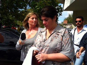 Condenada a 10 anos de prisão, Carla foi detida nesta terça em Natal (Foto: Fernanda Zauli/G1)