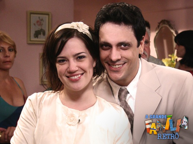 Tuco e Gina (Natália Lage) formaram um casal nada perfeito (Foto: CEDOC/TVGlobo)