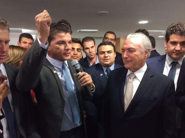 Assis Filho ao lado do presidente Michel Temer (Foto: Divulgação / PMDB)