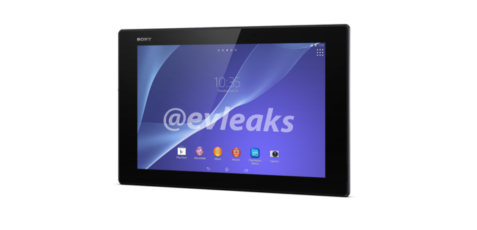 Tablet da Sony teve imagem vazada no Twitter (Foto: Reprodução/Evleaks)
