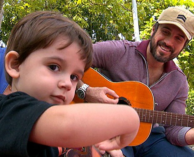 Eriberto Leão e o filho João (Foto: TV Globo)