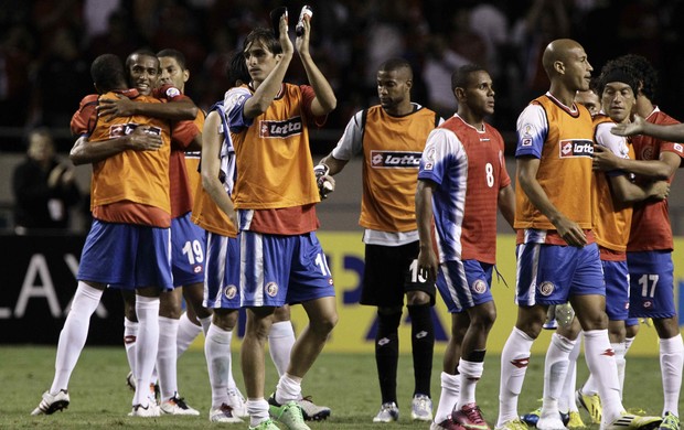 Costa Rica comemoração contra Honduras (Foto: EFE)