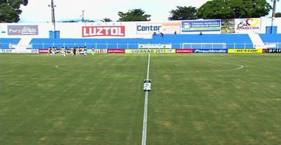 Estádio Aníbal Batista de Toledo - Aparecidense (Foto: Reprodução / TV Anhanguera)