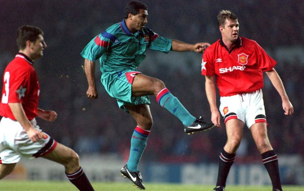 romario barcelona manchester united (Foto: Agência Getty Images)