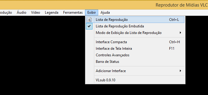 Ativando a exibição da lista de reprodução no VLC (Foto: Reprodução/Edivaldo Brito)