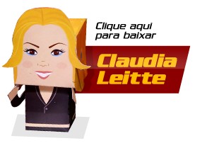 Paper Toy Claudia (Foto: The Voice Brasil/TV Globo)