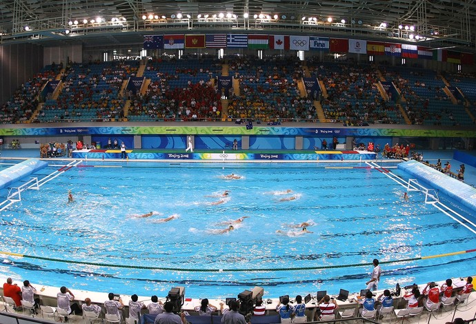 Piscina olímpica Pequim 2008 (Foto: Getty Images)