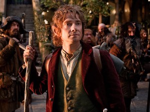 O ator Martin Freeman na pele Bilbo Bolseiro, em 'O hobbit: uma jornada inesperada', de Peter Jackson (Foto: Divulgação)