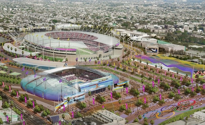 Projeto olímpico de Los Angeles 2024 (Foto: Reprodução internet)