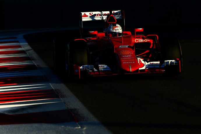 Sebastian Vettel no GP de Abu Dhabi (Foto: Getty Images)