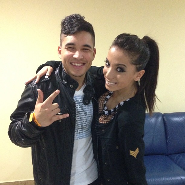 Gil Cebola e Anitta antes de show em Santos (Foto: Instagram/ Reprodução)