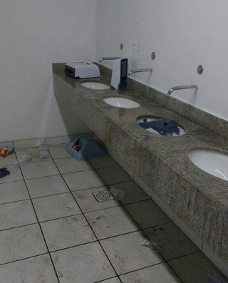 banheiro, Estádio Nilton Santos, Engenhão (Foto: Reprodução)