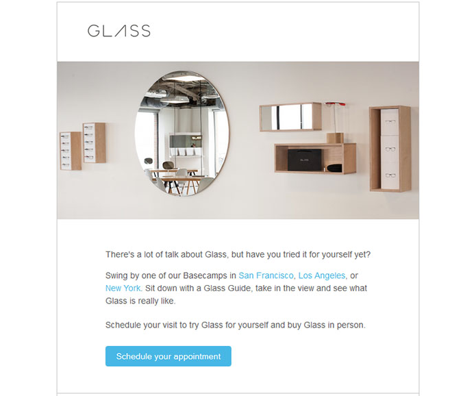Convite do Google para quem quer conhecer o Glass (Foto: Reprodução/Engadget)