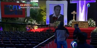 Local onde vai acontecer o velório de Roberto Bolaños para família e amigos na sede da Televisa (Foto: Reprodução/Televisa)