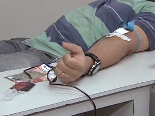 Doação de sangue em Araçatuba está abaixo do normal (Foto: Reprodução / TV Tem)