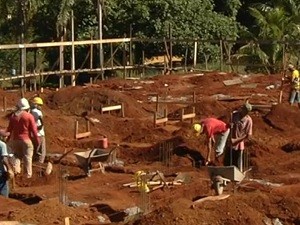 Obras comunidade terapêutica Goiás (Foto: Reprodução/ TV Anhanguera)