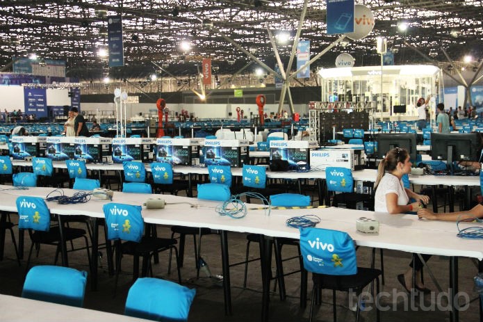 O Centro de Exposições do Anhembi já tem espaços das Arenas prontos para serem tomados pelos campuseiros (Foto: Renato Bazan/TechTudo) O Centro de Exposições do Anhembi já tem espaços das Arenas prontos para serem tomados pelos campuseiros (Foto: Renato Bazan/TechTudo)