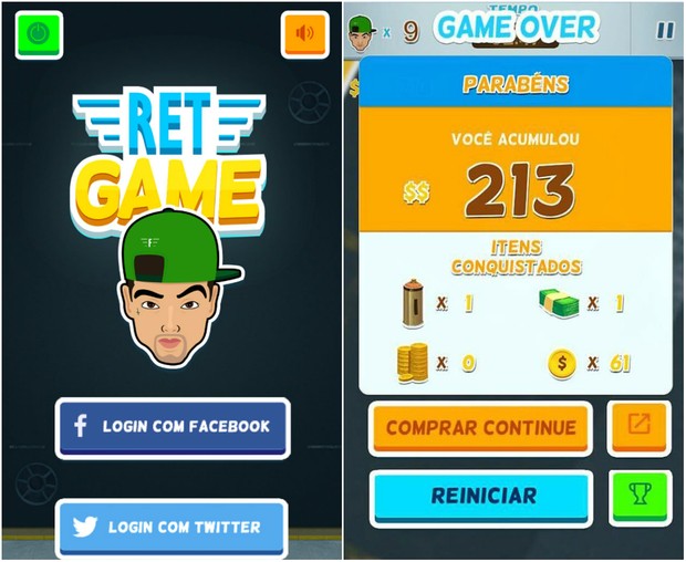 Layout do aplicativo Ret Game (Foto: Reprodução)