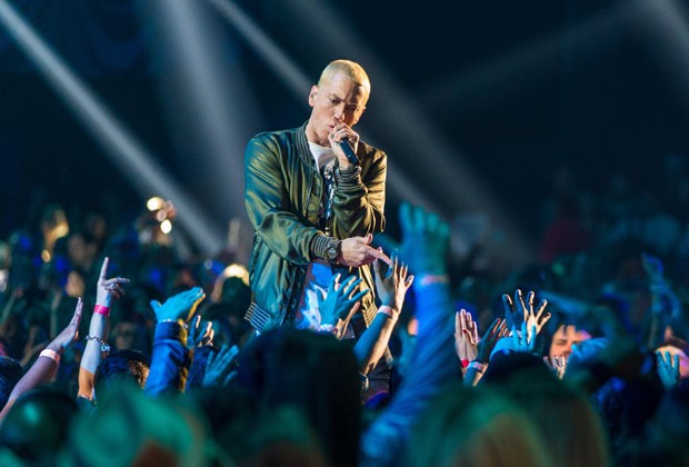 O rapper Eminem: bebidas e comidas importadas dos EUA (Foto: Getty Images)