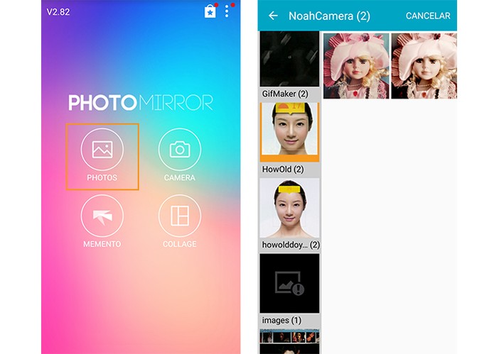 PhotoMirror: personalize sua foto com efeito de espelho no aplicativo Android P01