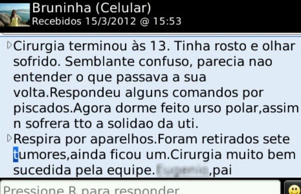 Modelo suspeita de golpes se passou pelo pai ao falar de falso câncer, diz ex em Goiás (Foto: Arquivo pessoal)