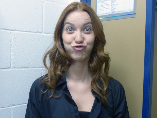 Nathalia Dill faz careta caprichada (Foto: Encontro com Fátima Bernardes/TV Globo) Nathalia Dill faz careta caprichada (Foto: Encontro com Fátima Bernardes/TV Globo)
