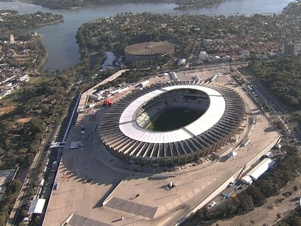 Estádio Mineirão, em Belo Horizonte (Foto: Reprodução / TV Globo)