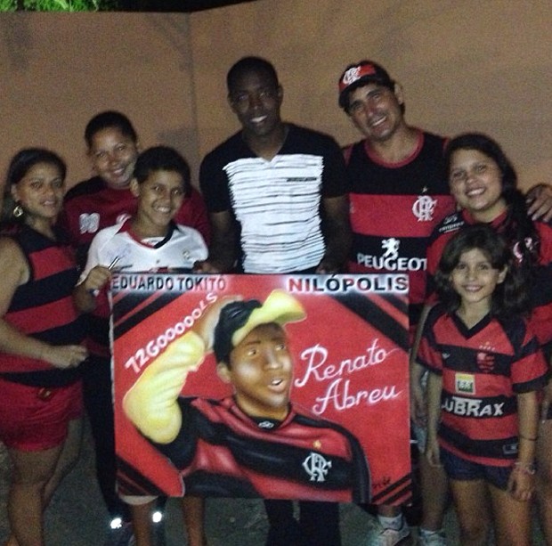 Renato Abreu Flamengo quadro homenagem (Foto: Reprodução/Instagram)