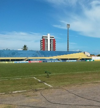 Estádio Mário Pessoa, Ilhéus-BA, Vitória da Conquista, Ceará  (Foto: Caio Ricard/TV Verdes Mares)