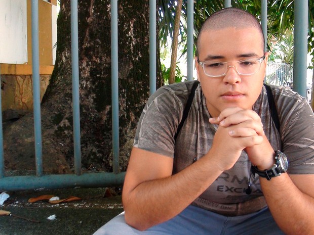 Estudante Leonardo Saline, de 17 anos, afirma que está tranquilo para o Enem - Bahia (Foto: Ruan Melo/G1 BA)