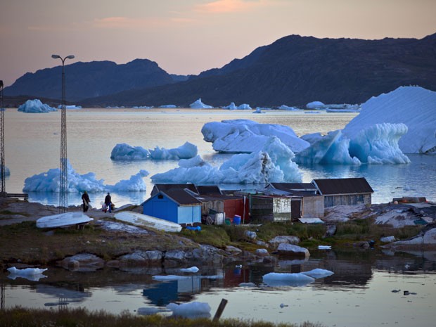 Mineração começa a ganhar força em cidade da Groenlândia devido ao degelo acelerado e à descoberta de recursos minerais (Foto: Andrew Testa/NYT)