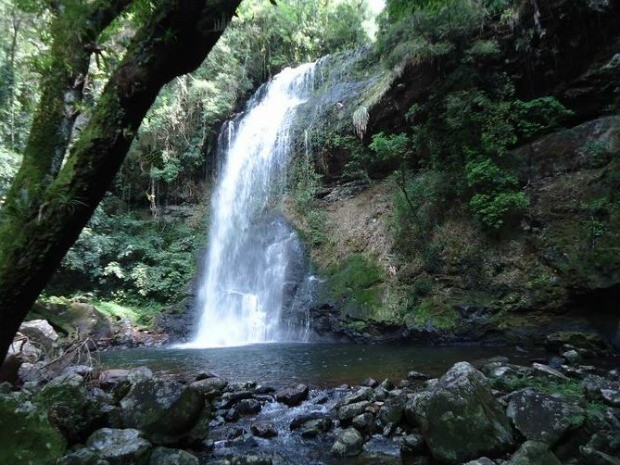 Cascata Nascente do Rio do Sinos Caraá (Foto: Vanderson dos Santos/Guia de Caraá)