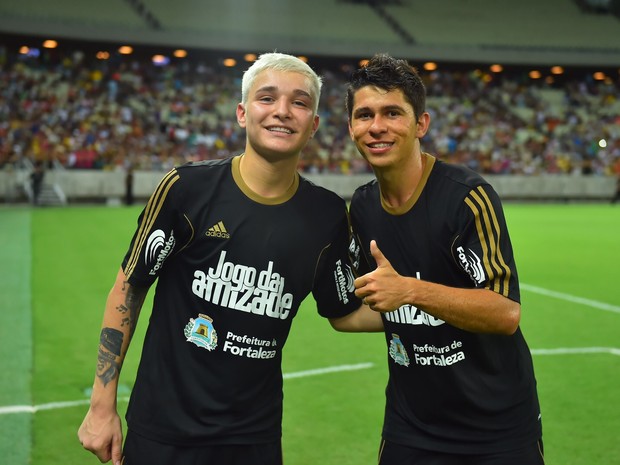 MC Biel em jogo de futebol em Fortaleza, no Ceará (Foto: Divulgação)