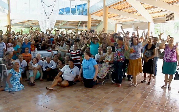 Idosos participam de evento realizado pela Partoral, em Ji-Paraná (Foto: Bom Dia Amazônia)