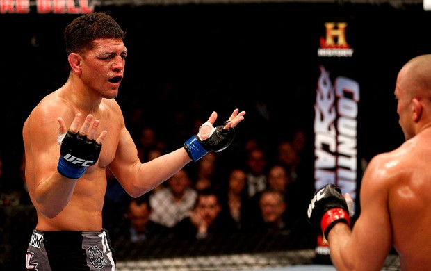 UFC 158 Georges St. Pierre Nick Diaz (Foto: Agência Getty Images)