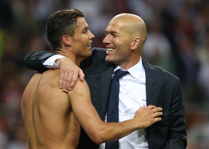 Zidane Cristiano Ronaldo Real Madrid x Atletico de Madrid (Foto: Reuters)