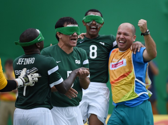 Brasil Marrocos futebol de 5 Paralimpíada (Foto: André Durão) Brasil Marrocos futebol de 5 Paralimpíada (Foto: André Durão)