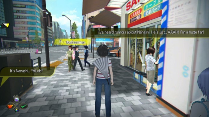 Game se passa em uma representação virtual de um bairro de Tóquio (Foto: Divulgação)