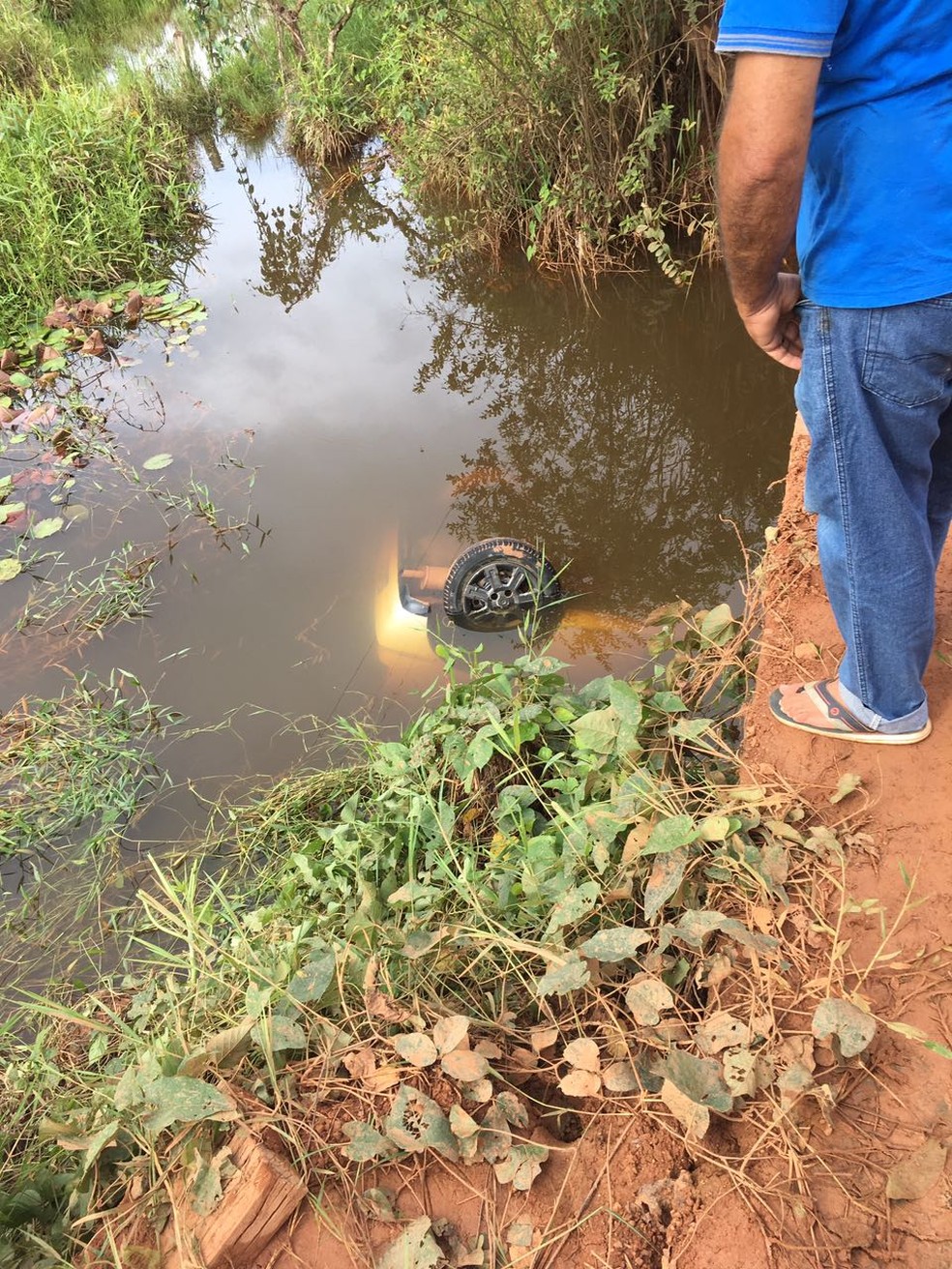Três crianças morreram após carro derrapar e cair em rio na região de Nova Bandeirantes (Foto: Polícia Civil de Mato Grosso/Divulgação)