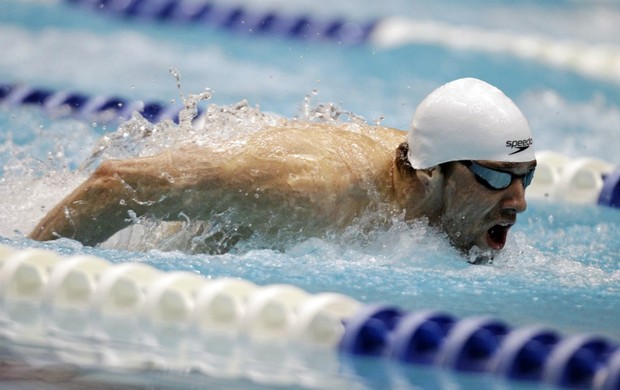 Michael Phelps GP Indianápolis natação (Foto: AP)