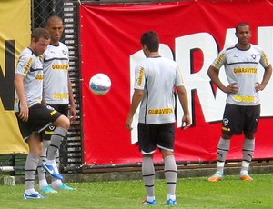 jogadores no treino do Botafogo (Foto: Thales Soares / Globoesporte.com)