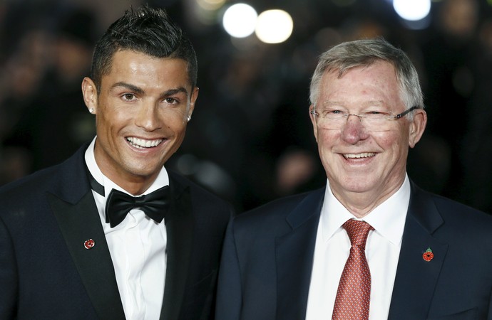 Cristiano Ronaldo Alex Ferguson tapete vermelho filme (Foto: Reuters) Cristiano Ronaldo Alex Ferguson tapete vermelho filme (Foto: Reuters)
