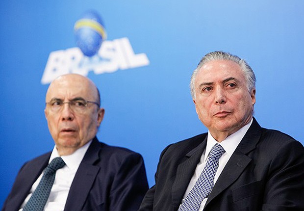 O presidente Michel Temer e o ministro da Fazenda Henrique Meirelles