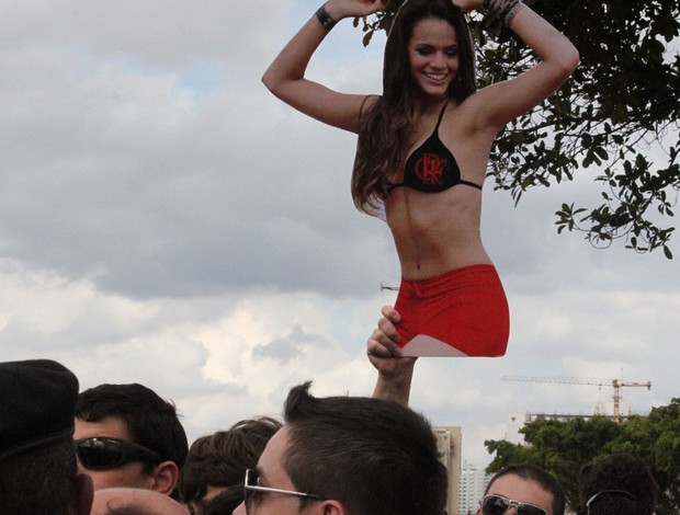 bruna marquezine mané garrincha flamengo x santos (Foto: Thiago Dias)