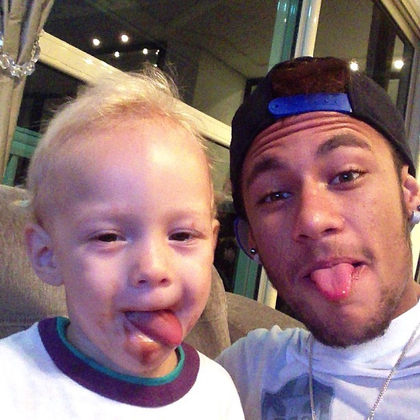 Neymar e filho (Foto: Instagram / Reprodução)