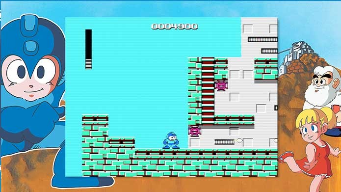Mega Man Legacy Collection com Mega Man 1 (Foto: Reprodução/Felipe Vinha)