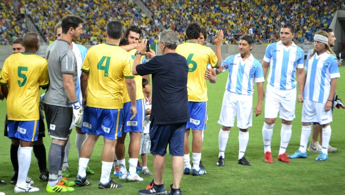 Brasil x Argentina Masters, na Arena das Dunas (Foto: Jocaff Souza/GloboEsporte.com)