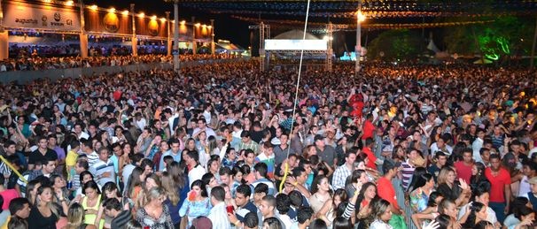 Público lotou o sítio Terêncio (Foto: TV Sergipe/Divulgação)