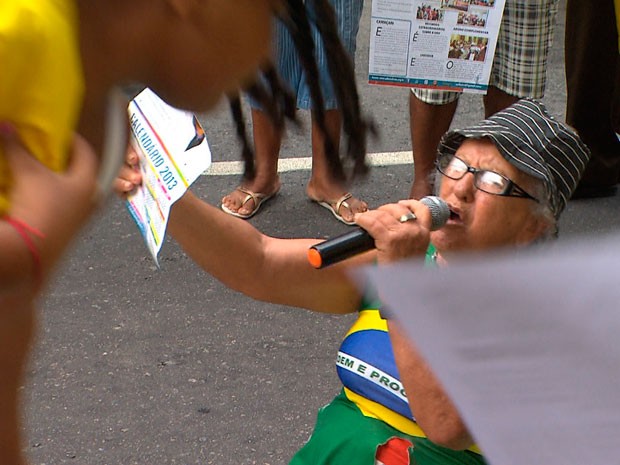 protesto (Foto: Reprodução/TV Bahia)